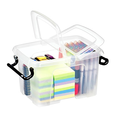 Office Depot® Brand Small Storage Bin, 5”H x 11-1/2”W x 7-7/8D, Assorted  Colors