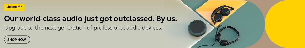 Jabra logo, Jabra accessories, Show now button