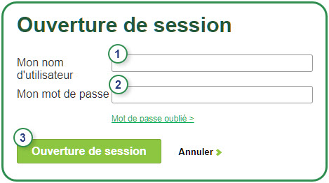 Ouverture de session