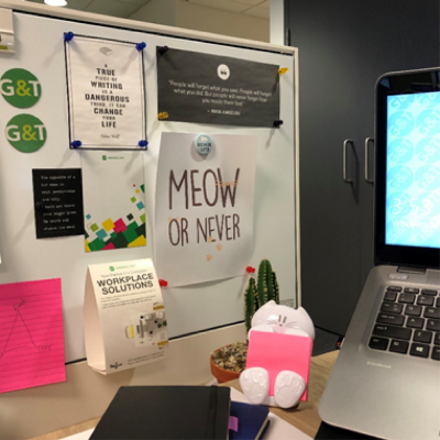 image of copywriter's desk