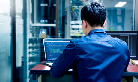 Man on laptop