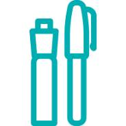 erase and permanent markers